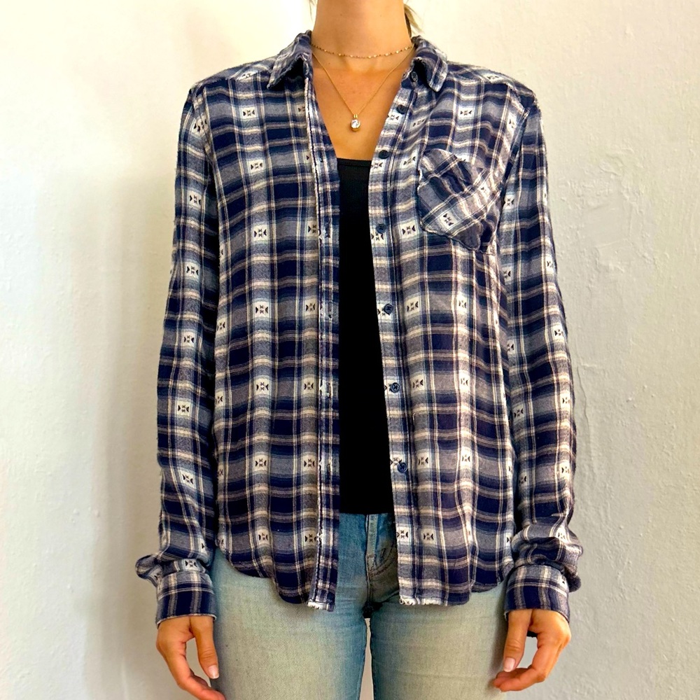 Paige soft flannel button down